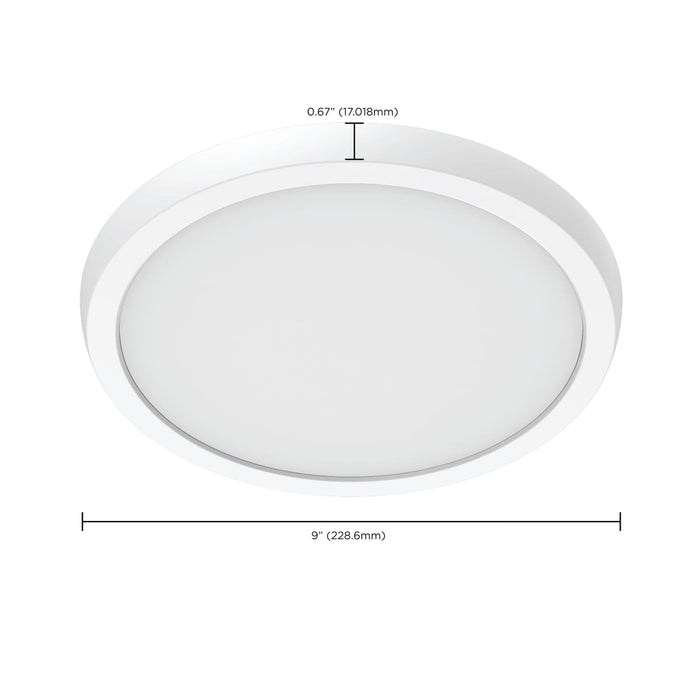 Flush Mount Nuvo 62-1920 Blink Performer - 11 Watt LED - 9 Inch Round Fixture - White Finish - 5 CCT Selectable Nuvo