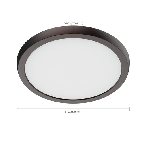 Flush Mount Nuvo 62-1922 Blink Performer - 11 Watt LED - 9 Inch Round Fixture - Bronze Finish - 5 CCT Selectable Nuvo