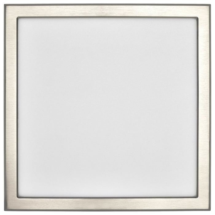 Flush Mount Nuvo 62-1927 Blink Performer - 11 Watt LED - 9 Inch Square Fixture - Brushed Nickel Finish - 5 CCT Selectable Nuvo