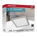 Flush Mount Nuvo 62-1927 Blink Performer - 11 Watt LED - 9 Inch Square Fixture - Brushed Nickel Finish - 5 CCT Selectable Nuvo