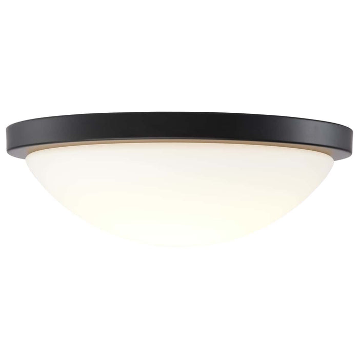Flush Mount Nuvo 62-1942 Button - 11 Inch LED Flush Mount Fixture - Matte Black Finish - CCT Selectable - 120 Volts Nuvo