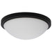 Flush Mount Nuvo 62-1942 Button - 11 Inch LED Flush Mount Fixture - Matte Black Finish - CCT Selectable - 120 Volts Nuvo