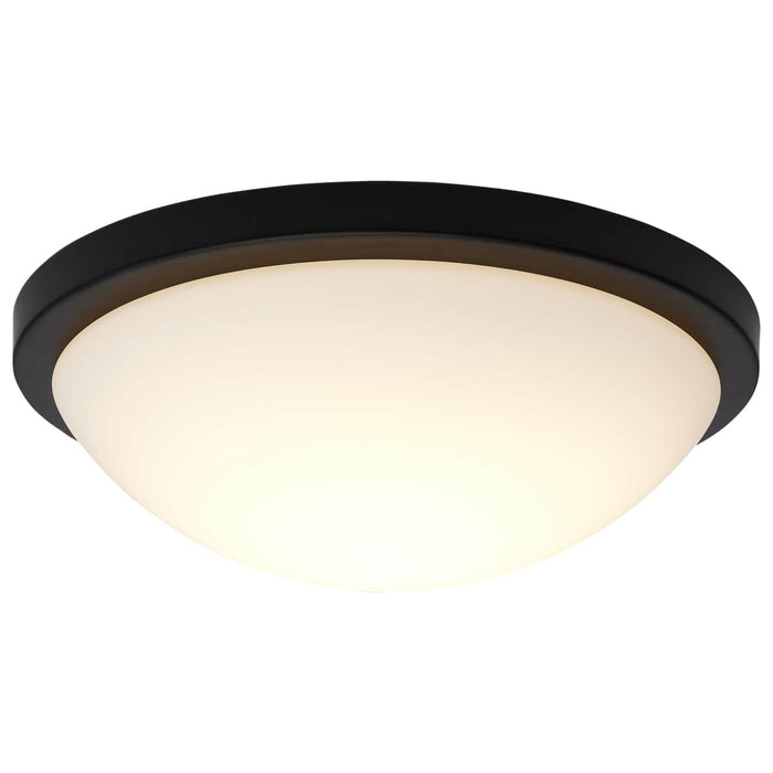 Flush Mount Nuvo 62-1942 Button - 11 Inch LED Flush Mount Fixture - Matte Black Finish - CCT Selectable - 120 Volts Nuvo