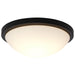 Flush Mount Nuvo 62-1942 Button - 11 Inch LED Flush Mount Fixture - Matte Black Finish - CCT Selectable - 120 Volts Nuvo