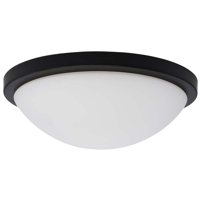 Flush Mount Nuvo 62-1942 Button - 11 Inch LED Flush Mount Fixture - Matte Black Finish - CCT Selectable - 120 Volts Nuvo