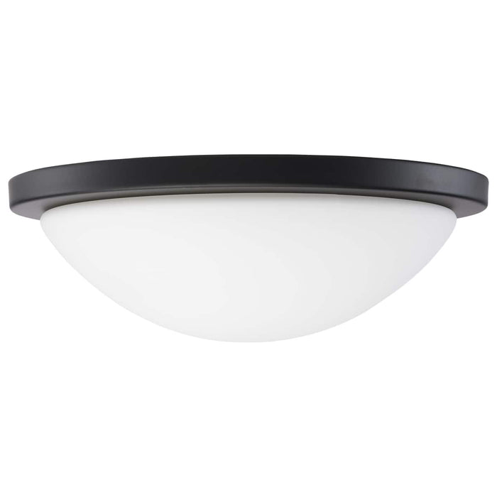 Flush Mount Nuvo 62-1943 Button - 13 Inch LED Flush Mount Fixture - Matte Black Finish - CCT Selectable - 120 Volts Nuvo