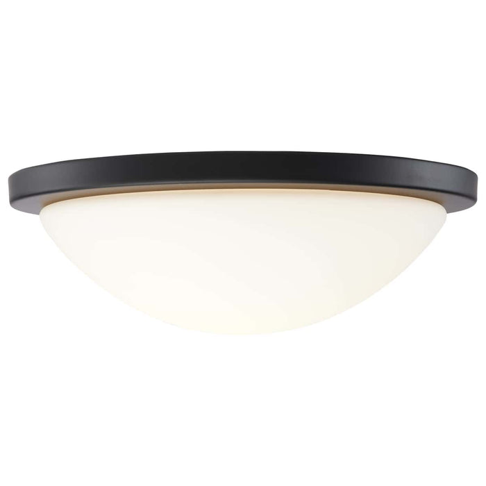 Flush Mount Nuvo 62-1943 Button - 13 Inch LED Flush Mount Fixture - Matte Black Finish - CCT Selectable - 120 Volts Nuvo