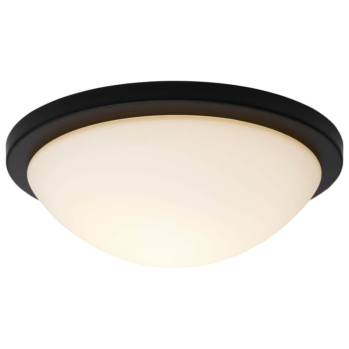 Flush Mount Nuvo 62-1943 Button - 13 Inch LED Flush Mount Fixture - Matte Black Finish - CCT Selectable - 120 Volts Nuvo