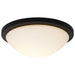 Flush Mount Nuvo 62-1943 Button - 13 Inch LED Flush Mount Fixture - Matte Black Finish - CCT Selectable - 120 Volts Nuvo