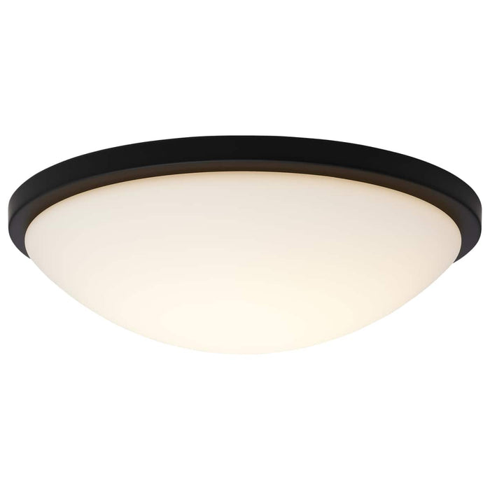 Flush Mount Nuvo 62-1944 Button - 17 Inch LED Flush Mount Fixture - Matte Black Finish - CCT Selectable - 120 Volts Nuvo