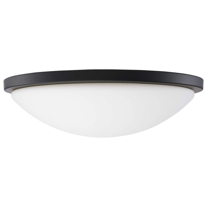 Flush Mount Nuvo 62-1944 Button - 17 Inch LED Flush Mount Fixture - Matte Black Finish - CCT Selectable - 120 Volts Nuvo