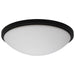 Flush Mount Nuvo 62-1944 Button - 17 Inch LED Flush Mount Fixture - Matte Black Finish - CCT Selectable - 120 Volts Nuvo