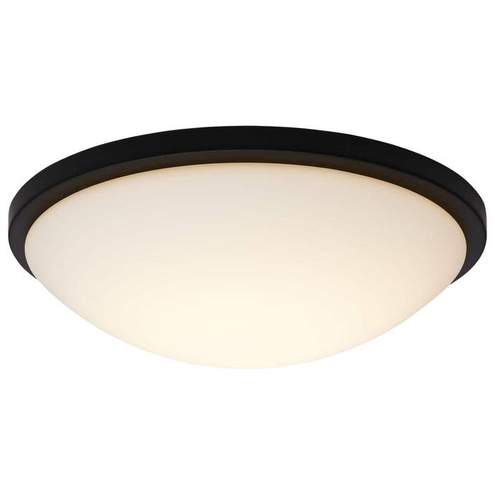 Flush Mount Nuvo 62-1944 Button - 17 Inch LED Flush Mount Fixture - Matte Black Finish - CCT Selectable - 120 Volts Nuvo