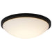 Flush Mount Nuvo 62-1944 Button - 17 Inch LED Flush Mount Fixture - Matte Black Finish - CCT Selectable - 120 Volts Nuvo