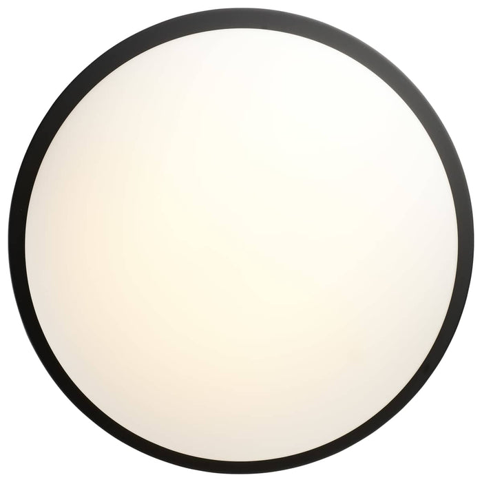 Flush Mount Nuvo 62-1944 Button - 17 Inch LED Flush Mount Fixture - Matte Black Finish - CCT Selectable - 120 Volts Nuvo