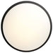 Flush Mount Nuvo 62-1944 Button - 17 Inch LED Flush Mount Fixture - Matte Black Finish - CCT Selectable - 120 Volts Nuvo