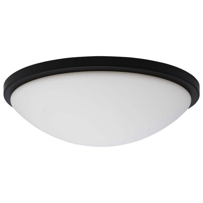 Flush Mount Nuvo 62-1944 Button - 17 Inch LED Flush Mount Fixture - Matte Black Finish - CCT Selectable - 120 Volts Nuvo