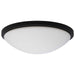 Flush Mount Nuvo 62-1944 Button - 17 Inch LED Flush Mount Fixture - Matte Black Finish - CCT Selectable - 120 Volts Nuvo
