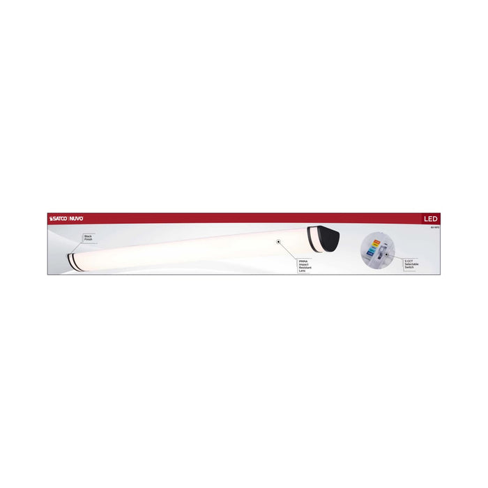 Vanity Nuvo 62-1972 Glamour - LED 49 Inch Vanity - Black Finish - 27K/3K/35K/4K/5K CCT Selectable Nuvo