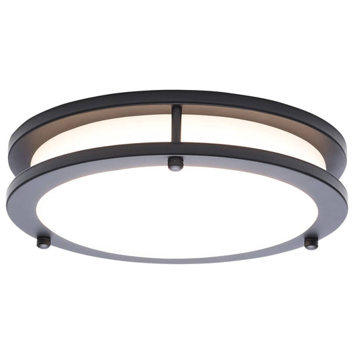 Flush Mount Nuvo 62-1975 Glamour - LED 10 Inch Flush Mount - Black Finish - 27K/3K/35K/4K/5K CCT Selectable Nuvo