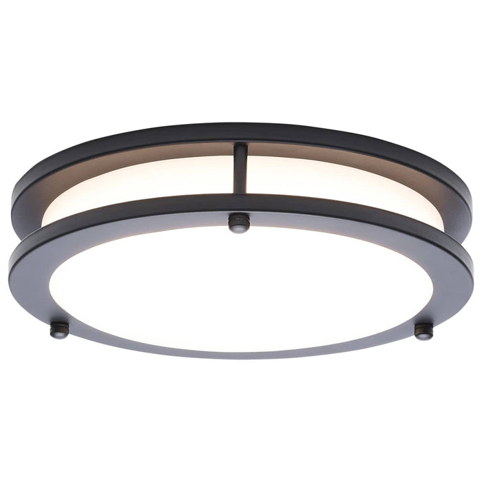 Flush Mount Nuvo 62-1975 Glamour - LED 10 Inch Flush Mount - Black Finish - 27K/3K/35K/4K/5K CCT Selectable Nuvo