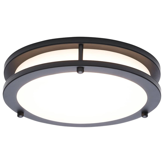 Flush Mount Nuvo 62-1975 Glamour - LED 10 Inch Flush Mount - Black Finish - 27K/3K/35K/4K/5K CCT Selectable Nuvo
