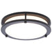 Flush Mount Nuvo 62-1975 Glamour - LED 10 Inch Flush Mount - Black Finish - 27K/3K/35K/4K/5K CCT Selectable Nuvo