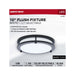 Flush Mount Nuvo 62-1975 Glamour - LED 10 Inch Flush Mount - Black Finish - 27K/3K/35K/4K/5K CCT Selectable Nuvo