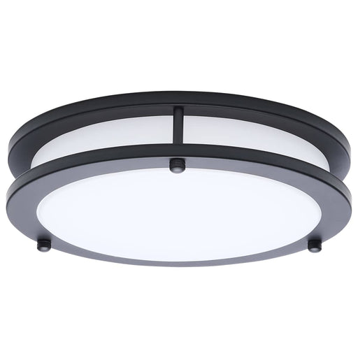 Flush Mount Nuvo 62-1975 Glamour - LED 10 Inch Flush Mount - Black Finish - 27K/3K/35K/4K/5K CCT Selectable Nuvo