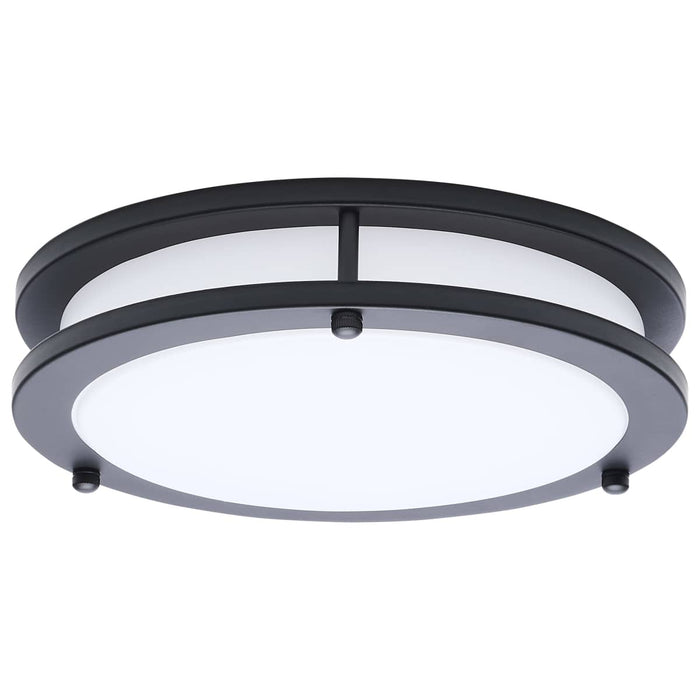 Flush Mount Nuvo 62-1975 Glamour - LED 10 Inch Flush Mount - Black Finish - 27K/3K/35K/4K/5K CCT Selectable Nuvo