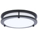 Flush Mount Nuvo 62-1975 Glamour - LED 10 Inch Flush Mount - Black Finish - 27K/3K/35K/4K/5K CCT Selectable Nuvo