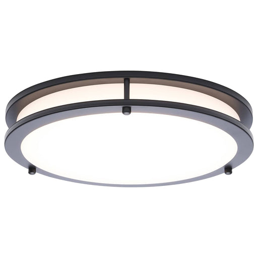 Flush Mount Nuvo 62-1976 Glamour - LED 13 Inch Flush Mount - Black Finish - 27K/3K/35K/4K/5K CCT Selectable Nuvo