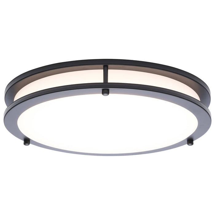 Flush Mount Nuvo 62-1976 Glamour - LED 13 Inch Flush Mount - Black Finish - 27K/3K/35K/4K/5K CCT Selectable Nuvo