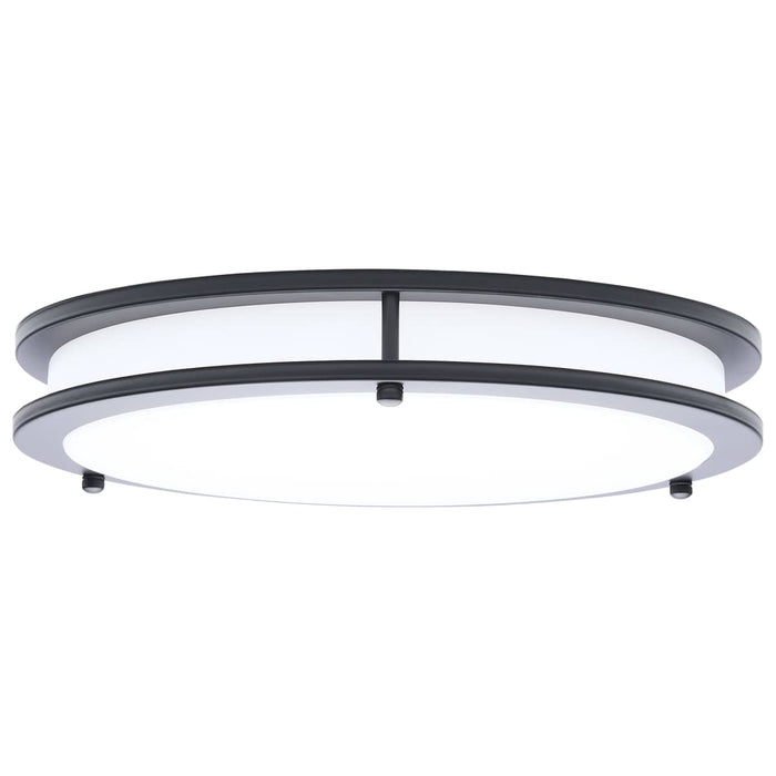 Flush Mount Nuvo 62-1976 Glamour - LED 13 Inch Flush Mount - Black Finish - 27K/3K/35K/4K/5K CCT Selectable Nuvo