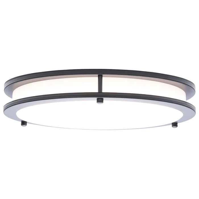 Flush Mount Nuvo 62-1976 Glamour - LED 13 Inch Flush Mount - Black Finish - 27K/3K/35K/4K/5K CCT Selectable Nuvo