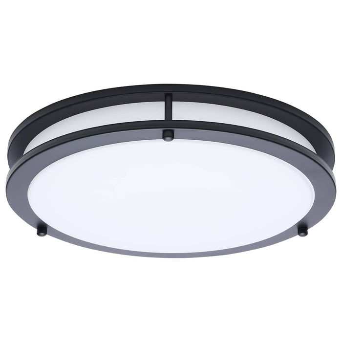 Flush Mount Nuvo 62-1976 Glamour - LED 13 Inch Flush Mount - Black Finish - 27K/3K/35K/4K/5K CCT Selectable Nuvo