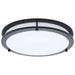 Flush Mount Nuvo 62-1976 Glamour - LED 13 Inch Flush Mount - Black Finish - 27K/3K/35K/4K/5K CCT Selectable Nuvo