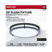 Flush Mount Nuvo 62-1976 Glamour - LED 13 Inch Flush Mount - Black Finish - 27K/3K/35K/4K/5K CCT Selectable Nuvo