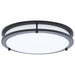 Flush Mount Nuvo 62-1976 Glamour - LED 13 Inch Flush Mount - Black Finish - 27K/3K/35K/4K/5K CCT Selectable Nuvo
