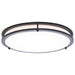 Flush Mount Nuvo 62-1977 Glamour - LED 17 Inch Flush Mount - Black Finish - 27K/3K/35K/4K/5K CCT Selectable Nuvo