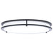 Flush Mount Nuvo 62-1977 Glamour - LED 17 Inch Flush Mount - Black Finish - 27K/3K/35K/4K/5K CCT Selectable Nuvo