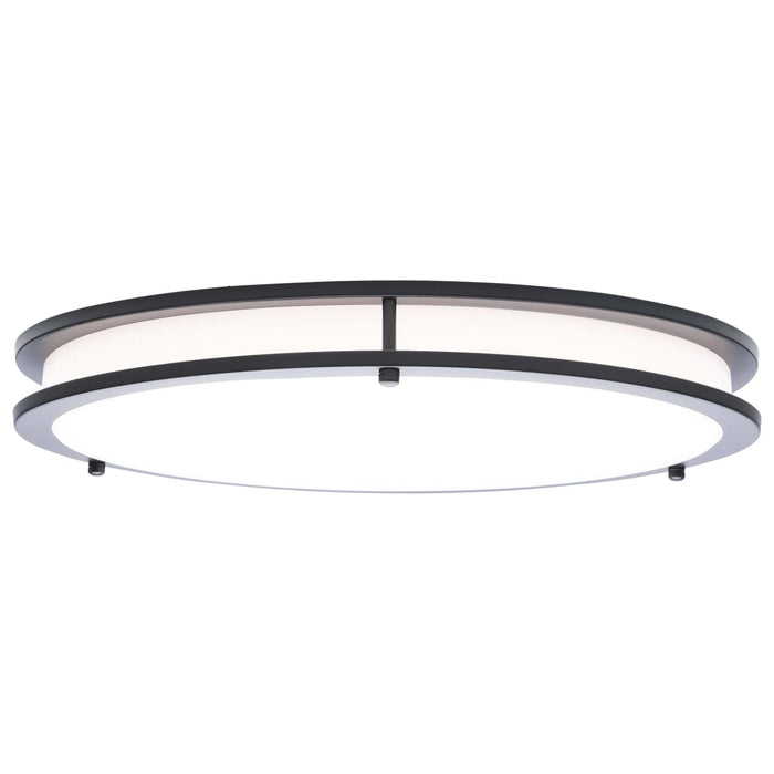 Flush Mount Nuvo 62-1977 Glamour - LED 17 Inch Flush Mount - Black Finish - 27K/3K/35K/4K/5K CCT Selectable Nuvo