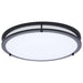 Flush Mount Nuvo 62-1977 Glamour - LED 17 Inch Flush Mount - Black Finish - 27K/3K/35K/4K/5K CCT Selectable Nuvo
