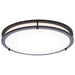 Flush Mount Nuvo 62-1977 Glamour - LED 17 Inch Flush Mount - Black Finish - 27K/3K/35K/4K/5K CCT Selectable Nuvo