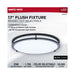 Flush Mount Nuvo 62-1977 Glamour - LED 17 Inch Flush Mount - Black Finish - 27K/3K/35K/4K/5K CCT Selectable Nuvo