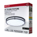 Flush Mount Nuvo 62-1977 Glamour - LED 17 Inch Flush Mount - Black Finish - 27K/3K/35K/4K/5K CCT Selectable Nuvo