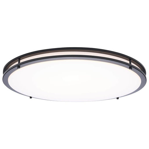 Flush Mount Nuvo 62-1978 Glamour - LED 24 Inch Flush Mount - Black Finish - 27K/3K/35K/4K/5K CCT Selectable Nuvo