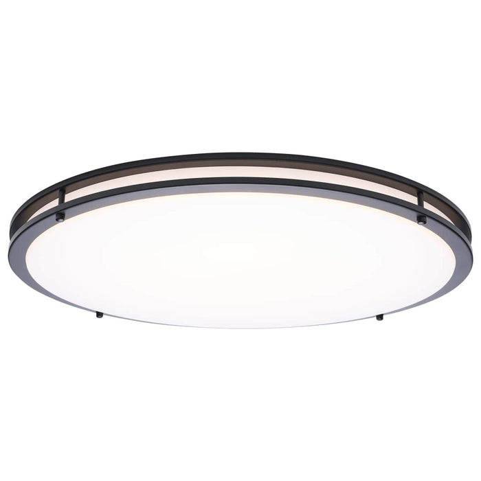Flush Mount Nuvo 62-1978 Glamour - LED 24 Inch Flush Mount - Black Finish - 27K/3K/35K/4K/5K CCT Selectable Nuvo