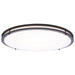 Flush Mount Nuvo 62-1978 Glamour - LED 24 Inch Flush Mount - Black Finish - 27K/3K/35K/4K/5K CCT Selectable Nuvo