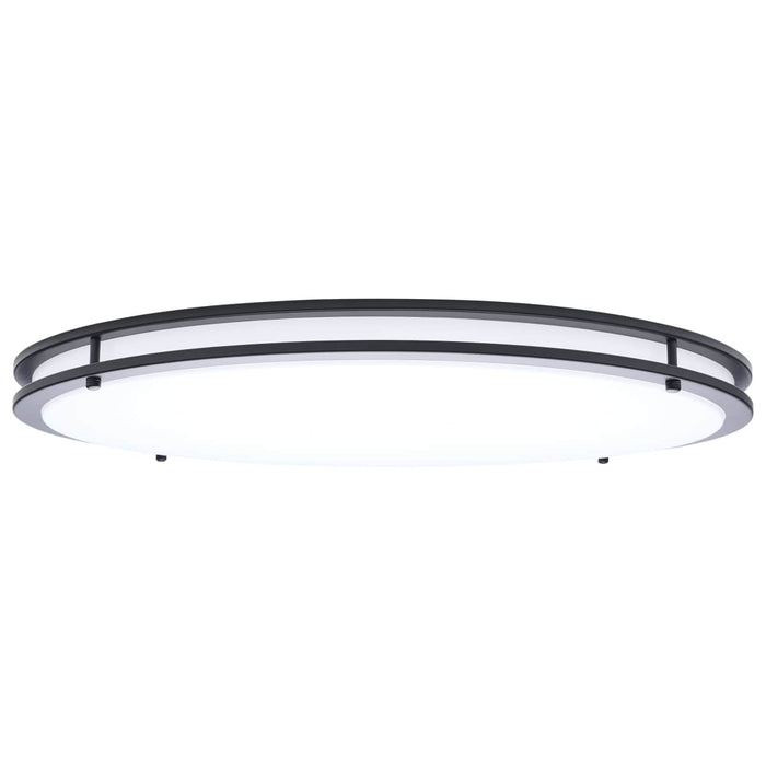 Flush Mount Nuvo 62-1978 Glamour - LED 24 Inch Flush Mount - Black Finish - 27K/3K/35K/4K/5K CCT Selectable Nuvo